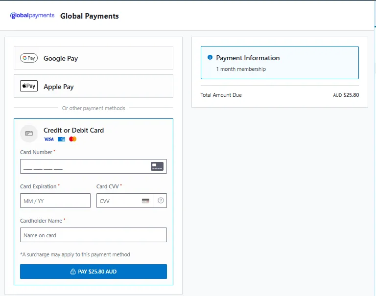 Hosted Payment Page example
